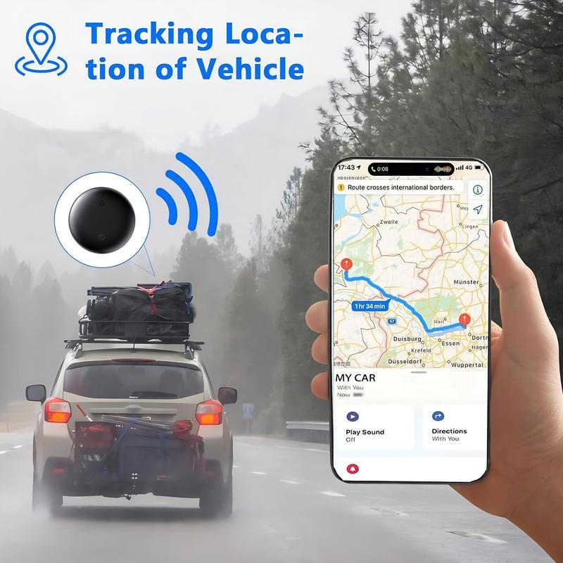 GPS-Tracker für Autos – wetterfestes Magnetgehäuse, keine monatlichen Gebühren – Cilifer® Global Coverage Locator, kompatibel mit Apple FindMe (iOS) und Android, austauschbarer Akku🕵🏻♀️🔎M1
