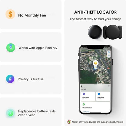 GPS-Tracker für Autos – wetterfestes Magnetgehäuse, keine monatlichen Gebühren – Cilifer® Global Coverage Locator, kompatibel mit Apple FindMe (iOS) und Android, austauschbarer Akku🕵🏻‍♀️🔎M1
