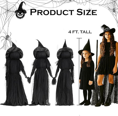 2025 Halloween-Special 🧙‍♀️Beleuchtete Halloween-Hexenstangen