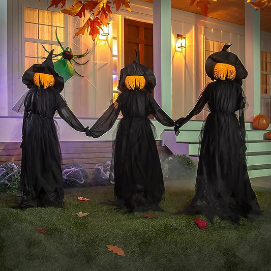 2025 Halloween-Special 🧙‍♀️Beleuchtete Halloween-Hexenstangen